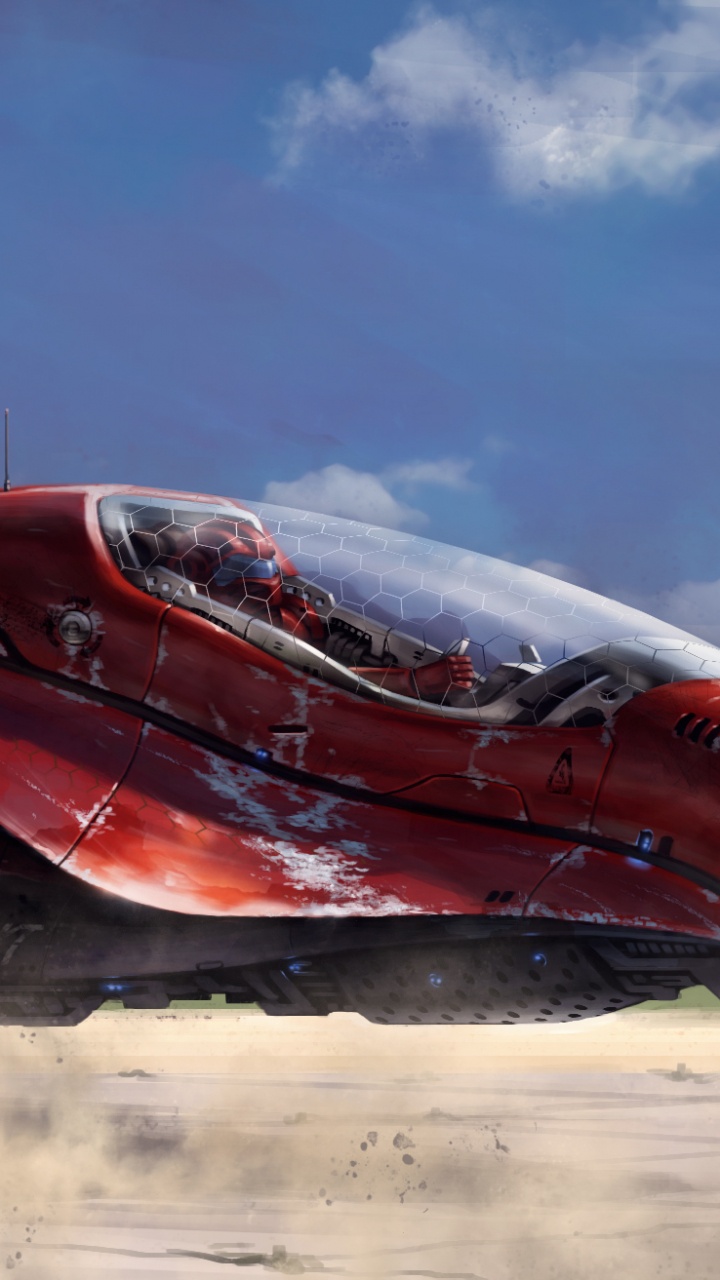 Обои 3090 год, арт, иллюстрация, авто, артист в разрешении 720x1280