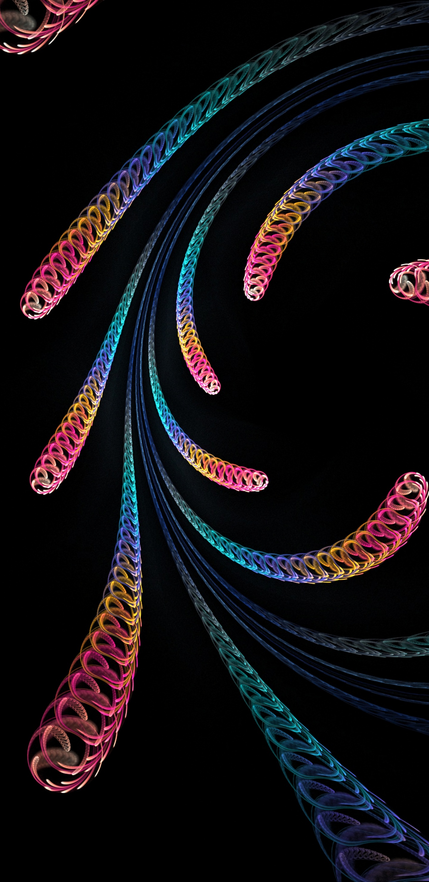 Обои графический дизайн, узор, фрактальное искусство, графика, арт в разрешении 1440x2960