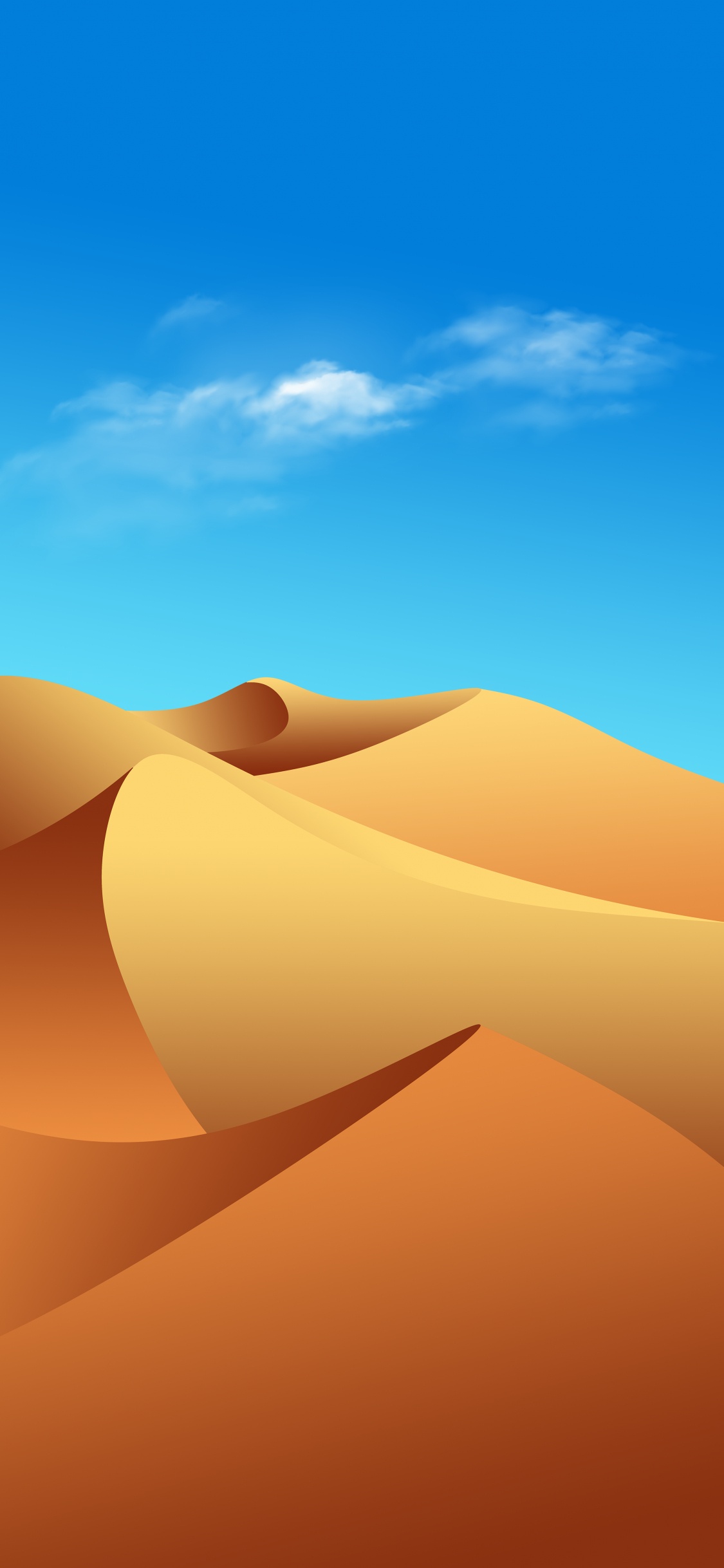 Обои поющий песок, облако, окружающая среда, природный ландшафт, склон в разрешении 1125x2436