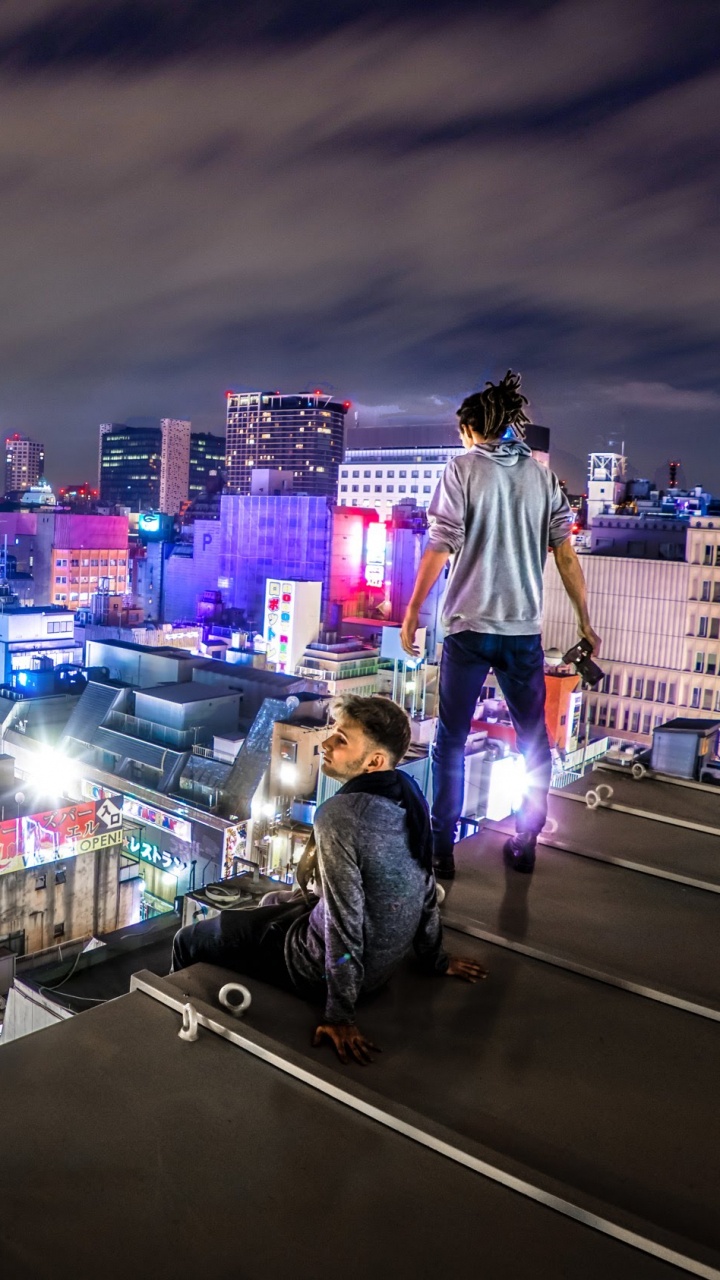 Обои ютуб, городской район, городской пейзаж, город, метрополия в разрешении 720x1280