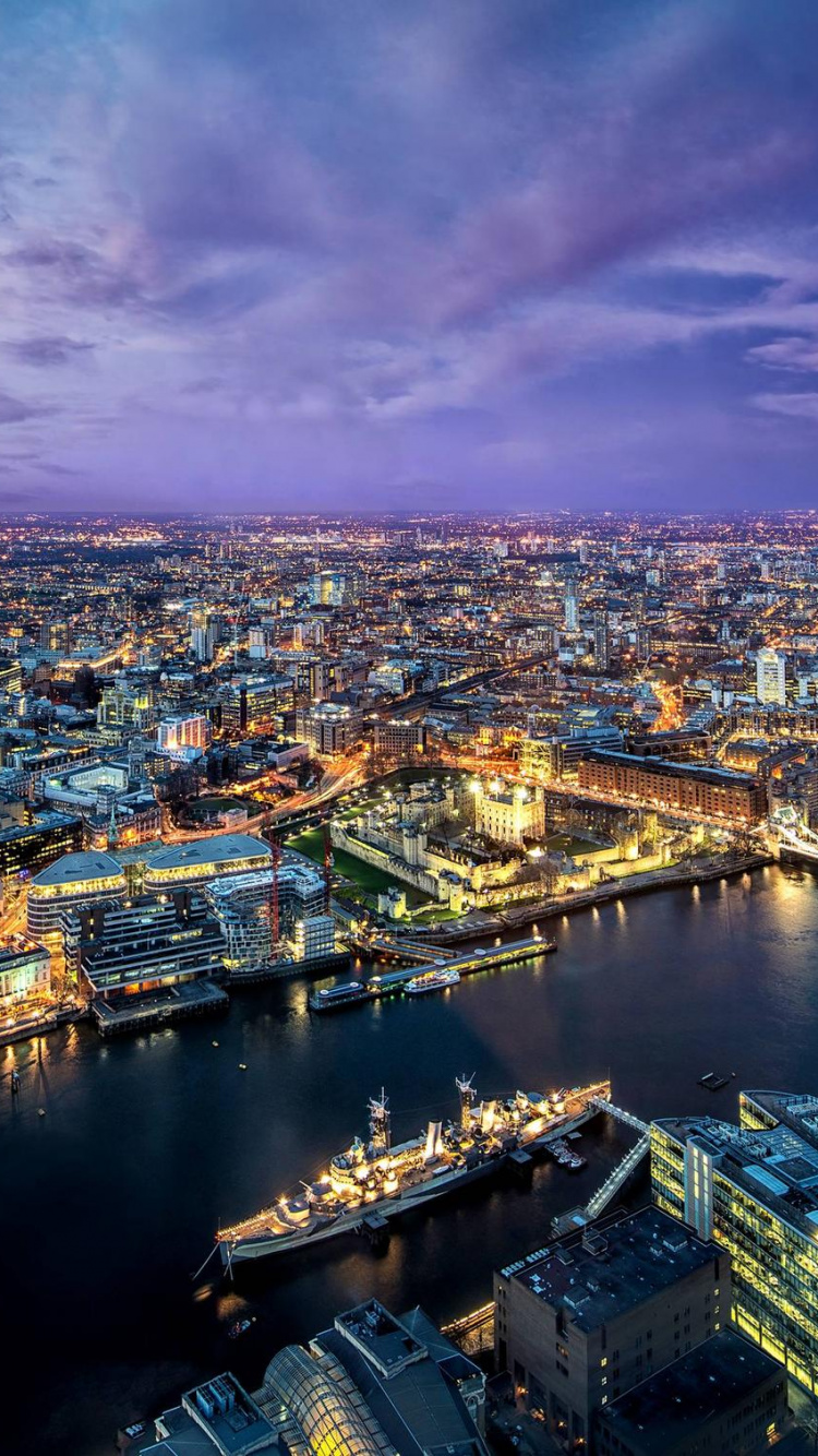 Обои городской пейзаж, город, городской район, метрополия, линия горизонта в разрешении 750x1334