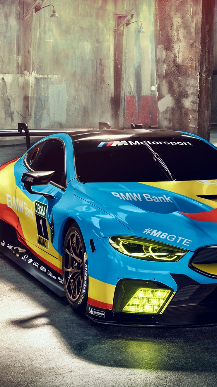 Обои БМВ М8 ГТД, BMW 8 серия, 24 часа Ле Мана, авто, спорткар в разрешении 720x1280