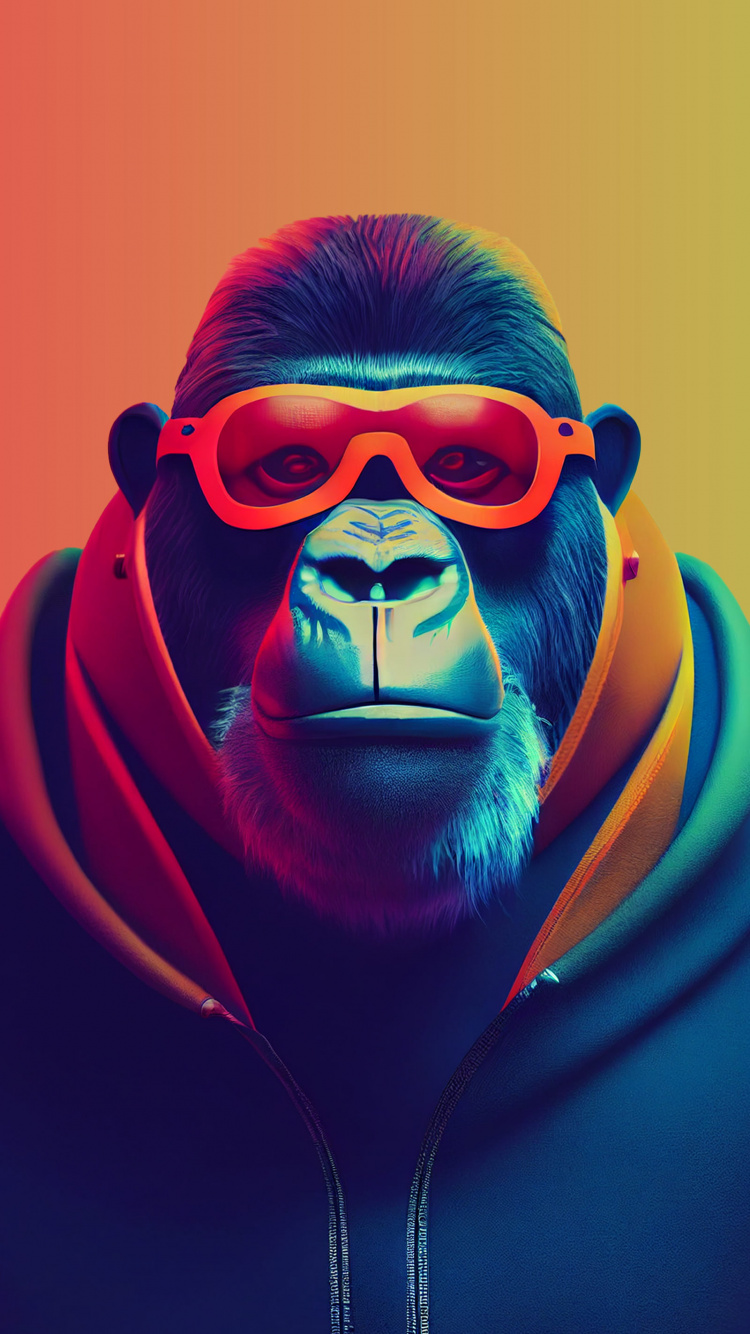 Обои ios, голова, примас, пурпур, арт в разрешении 750x1334