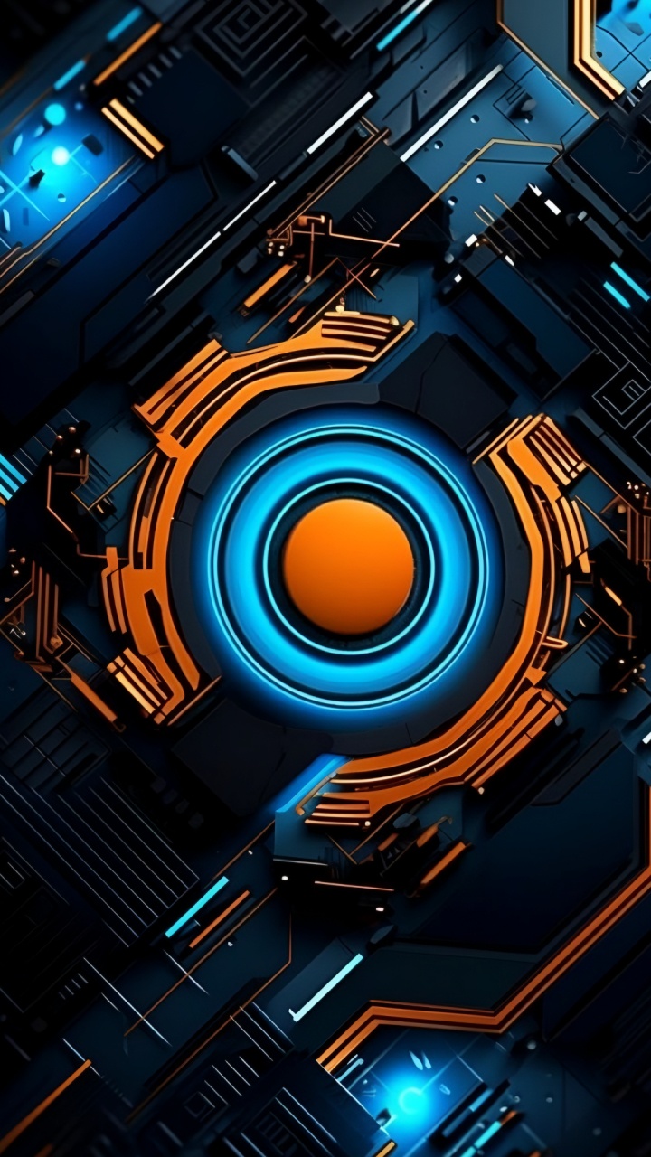 Обои свет, цветной, оратор, Эпл, Оранжевый цвет в разрешении 720x1280