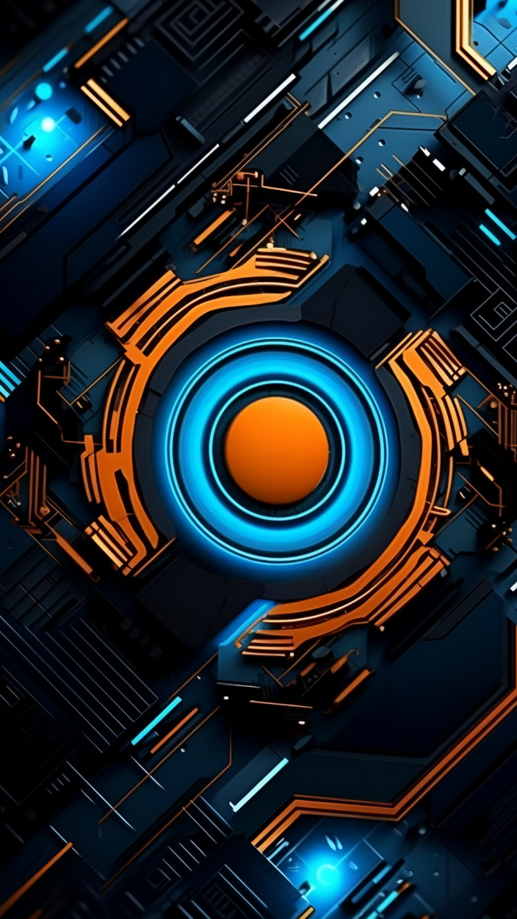 Обои свет, цветной, оратор, Эпл, Оранжевый цвет в разрешении 750x1334