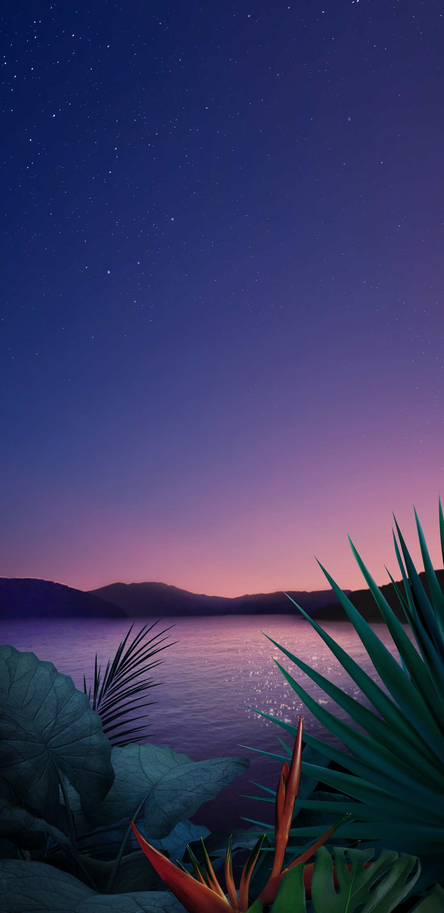 Обои LG, LG G8 ThinQ, смартфон, андроид, пейзаж в разрешении 1440x2960