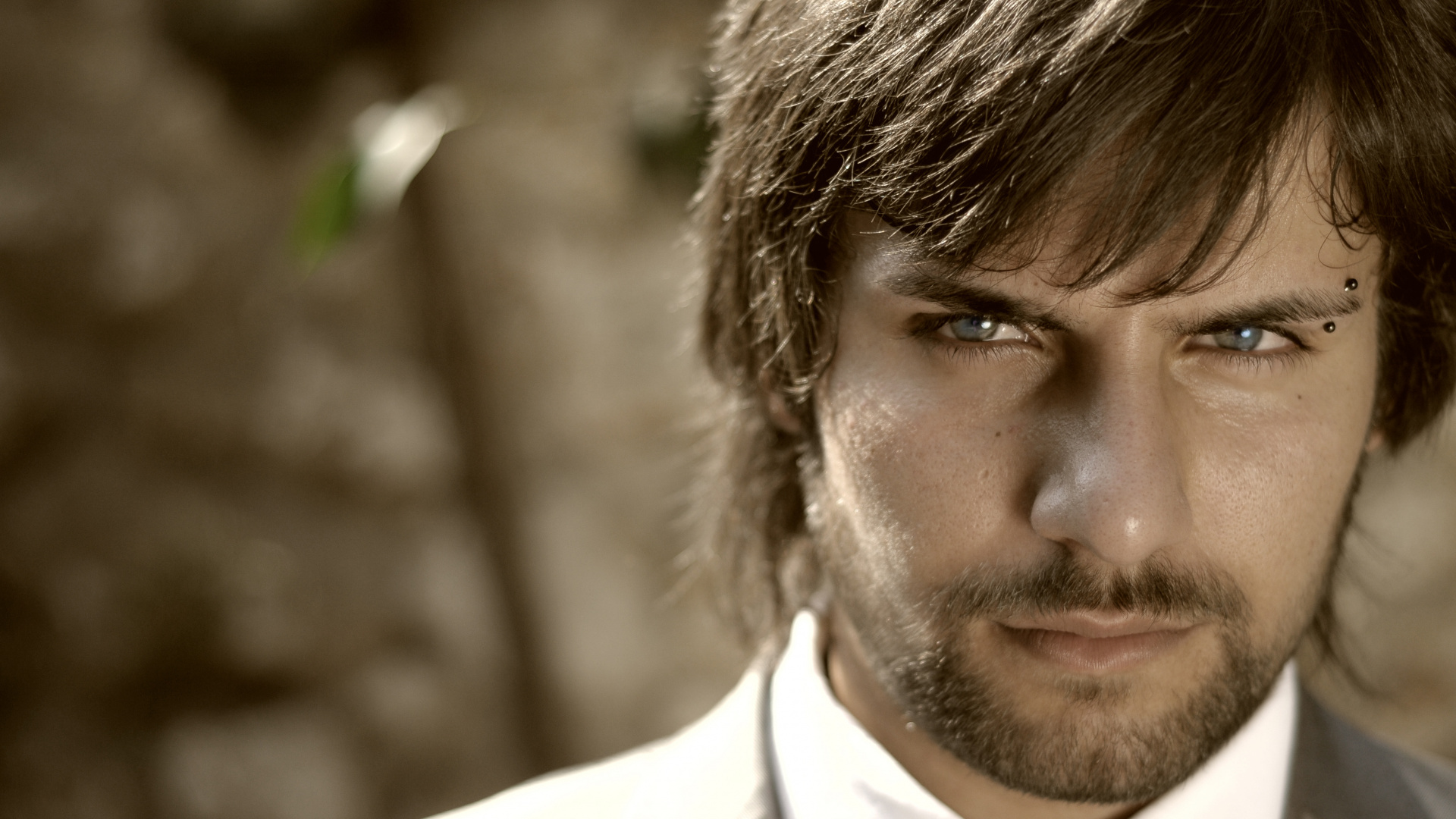 Обои борода, прическа, волосы, волосы на лице, усы в разрешении 1920x1080