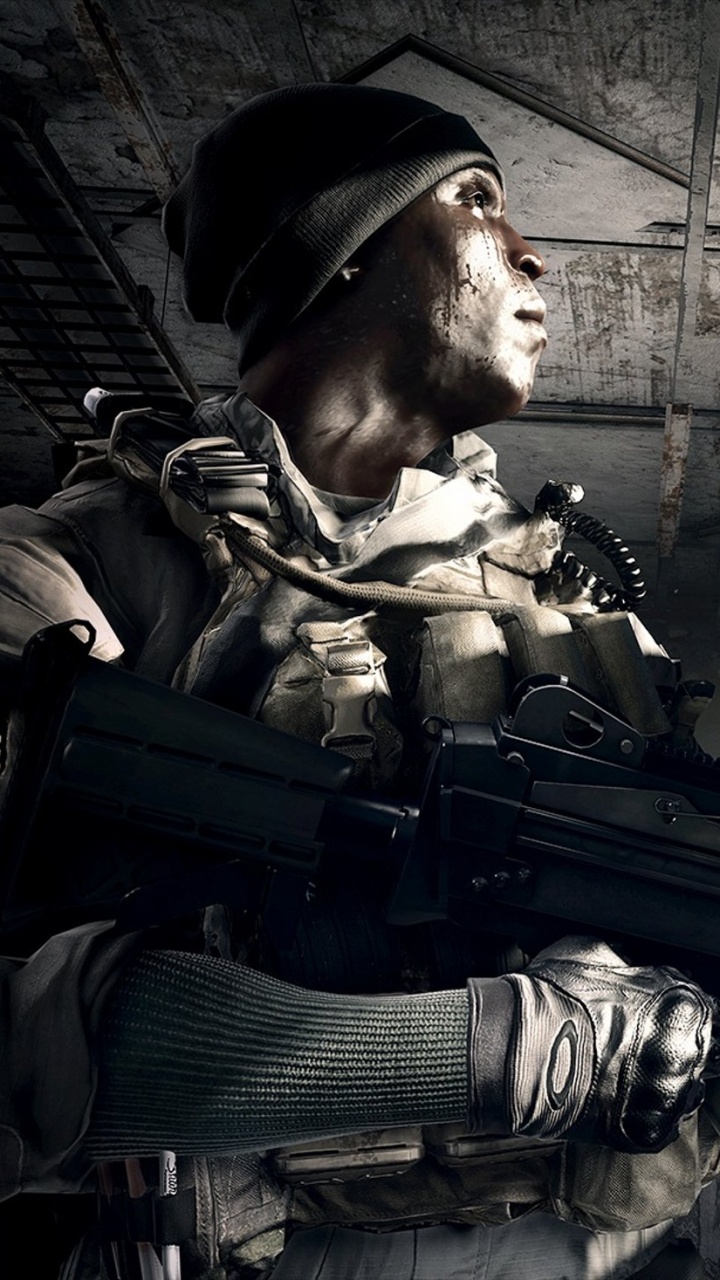 Обои многопользовательская видео игра, electronic arts, шутер, солдат, компьютерная игра в разрешении 720x1280