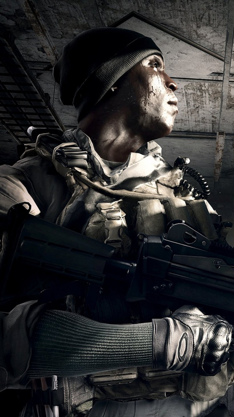 Обои многопользовательская видео игра, electronic arts, шутер, солдат, компьютерная игра в разрешении 750x1334