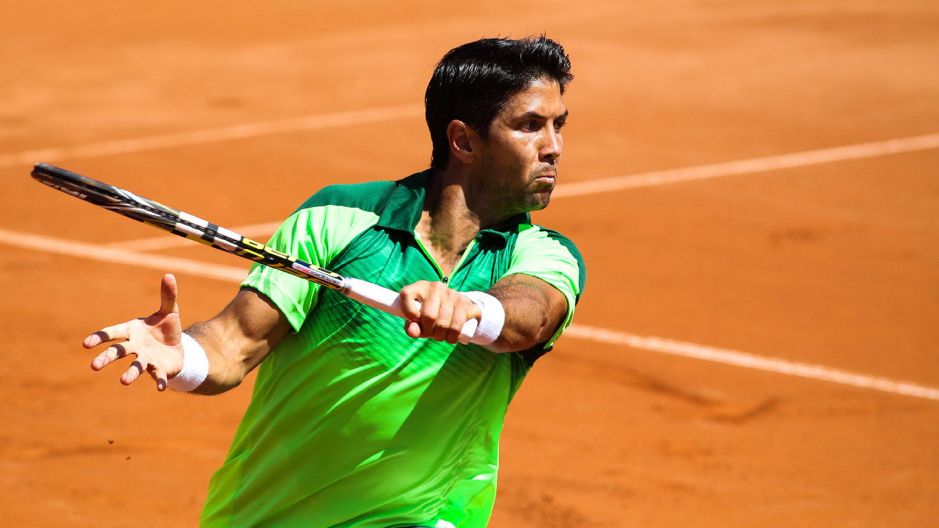 Обои теннис, теннисист, занятие спортом, спортивные объекты, игрок в разрешении 1366x768