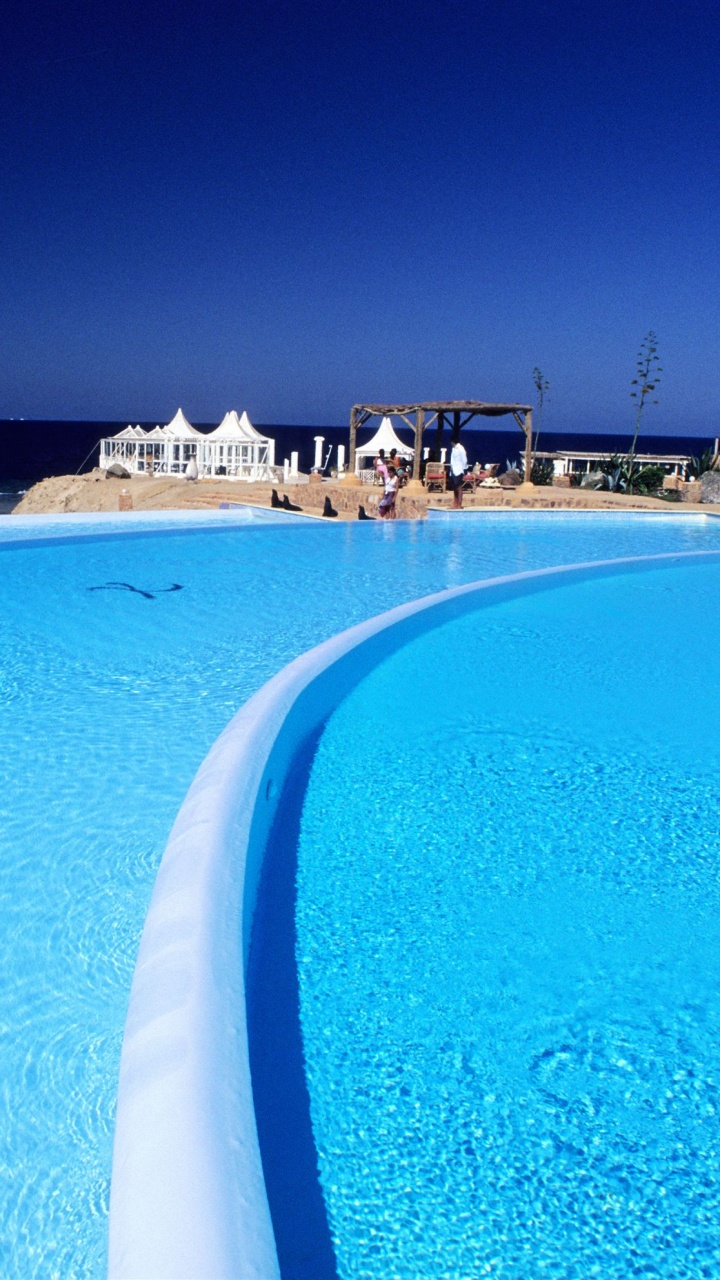 Обои плавательный бассейн, Хургада, отпуск, море, прибежище в разрешении 720x1280
