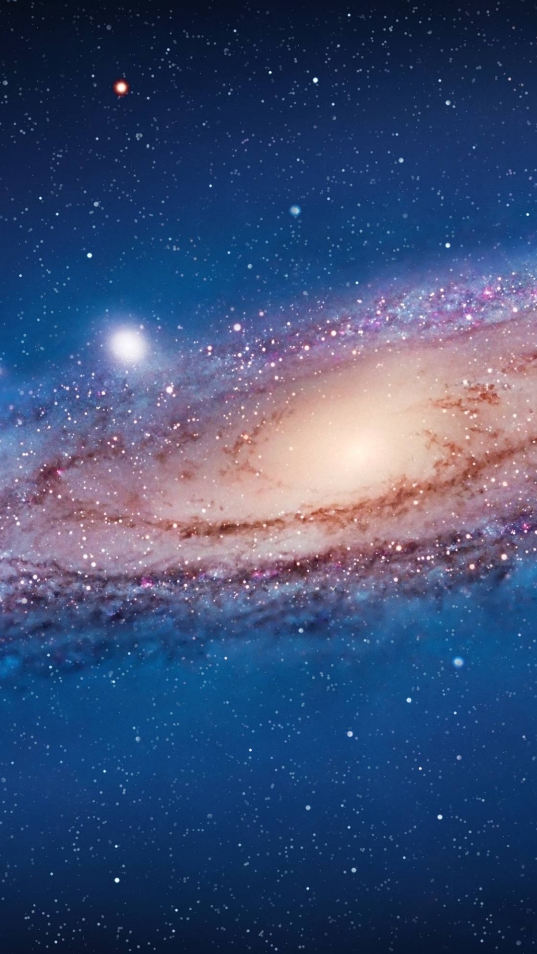 Обои Галактика, apple, спиральная Галактика, космическое пространство, атмосфера в разрешении 1080x1920