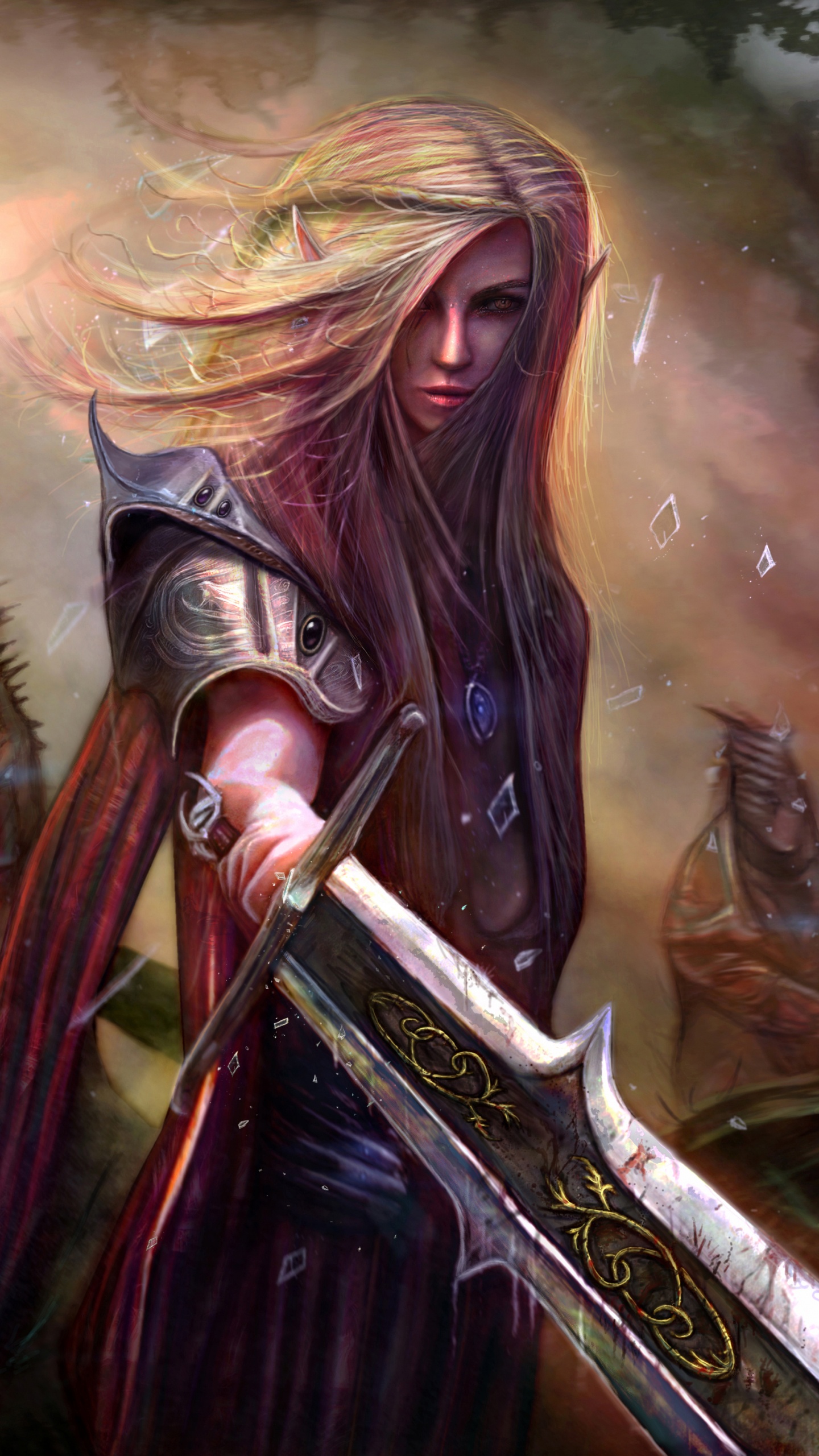 Обои эльф, фэнтези, Армия Эльфов, мифология, арт в разрешении 1440x2560