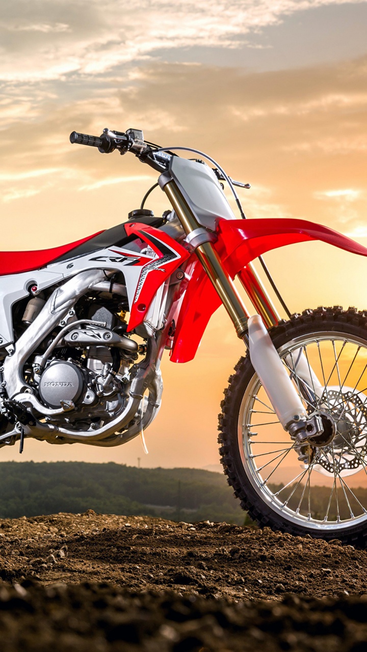Обои Honda Motor Company, Хонда CRF250R, мотоцикл, мотокросс, Фристайл мотокросс в разрешении 720x1280