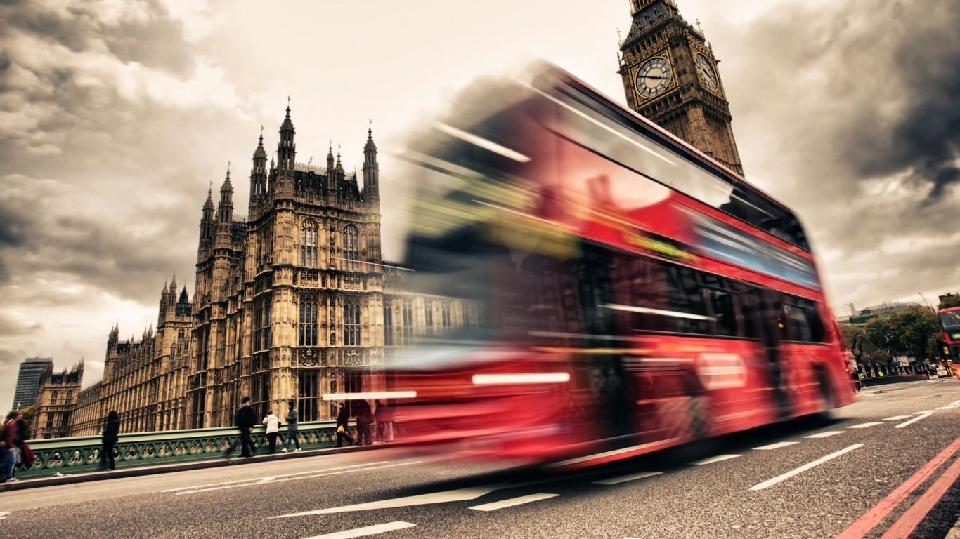 Обои ориентир, транспорт, здание, столица, небо в разрешении 1366x768