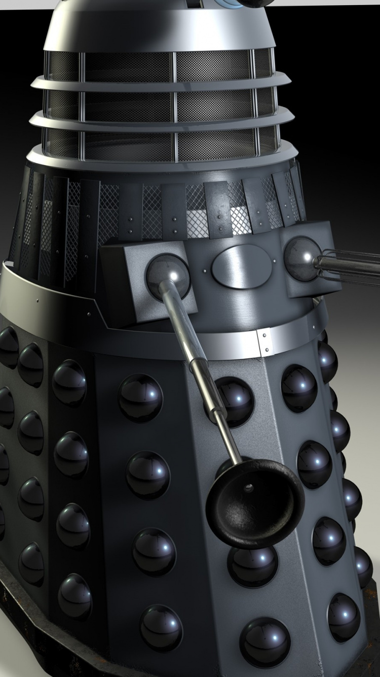 Обои робот, механизм, Доктор Кто в разрешении 750x1334
