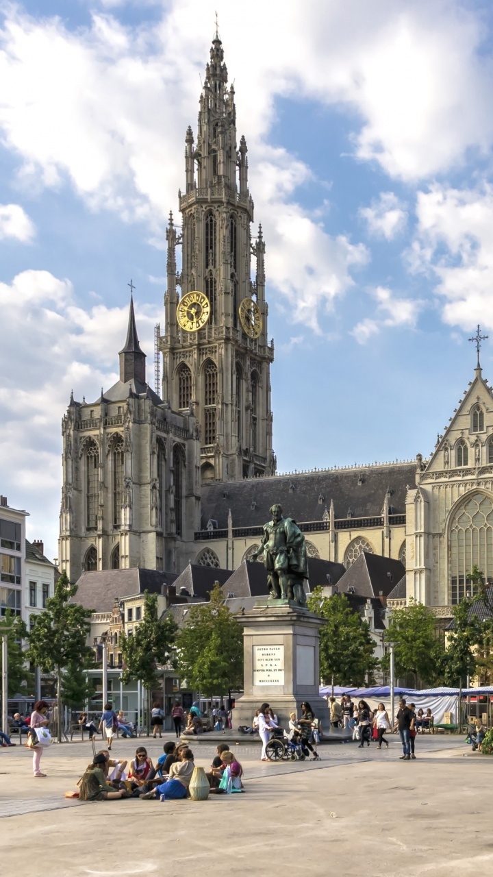 Обои собор, город, архитектура, городская площадь, здание в разрешении 720x1280