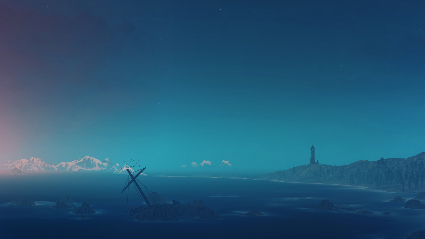 Обои Ведьмак 3 дикая охота, Ведьмак, цири, Геральт из ривии, пейзаж в разрешении 1366x768