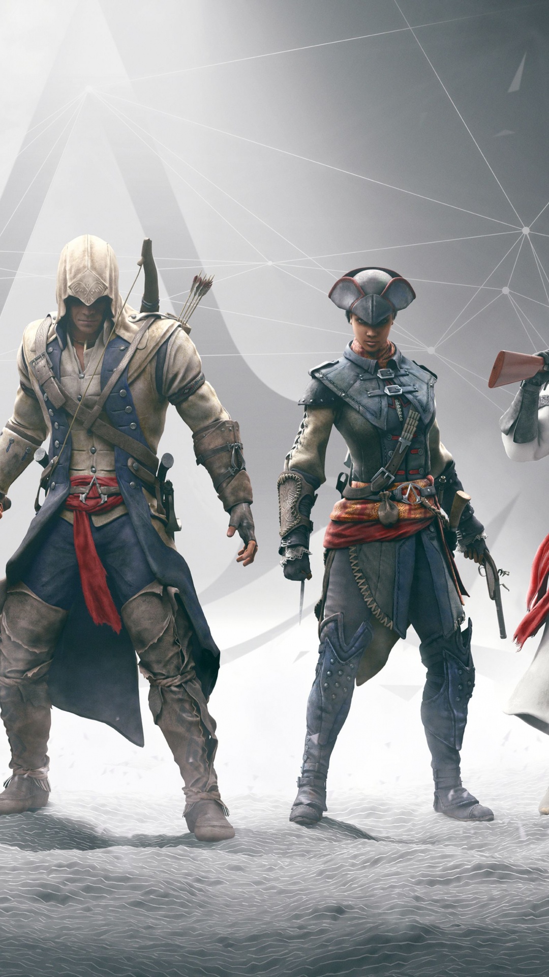 Обои assassins creed, Assassins Creed III, ассассинс Крид братство, убийца, фигурка в разрешении 1080x1920