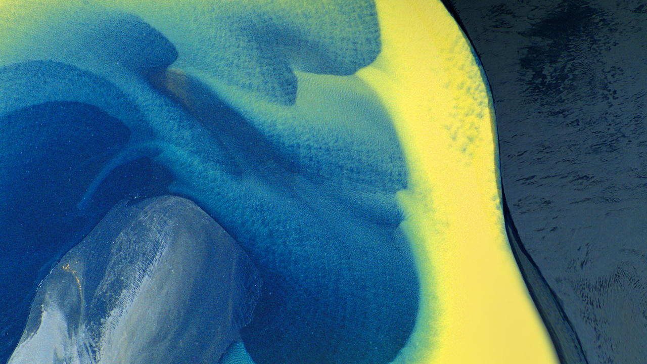 Обои синий, желтый, вода, Аква, иллюстрация в разрешении 1280x720