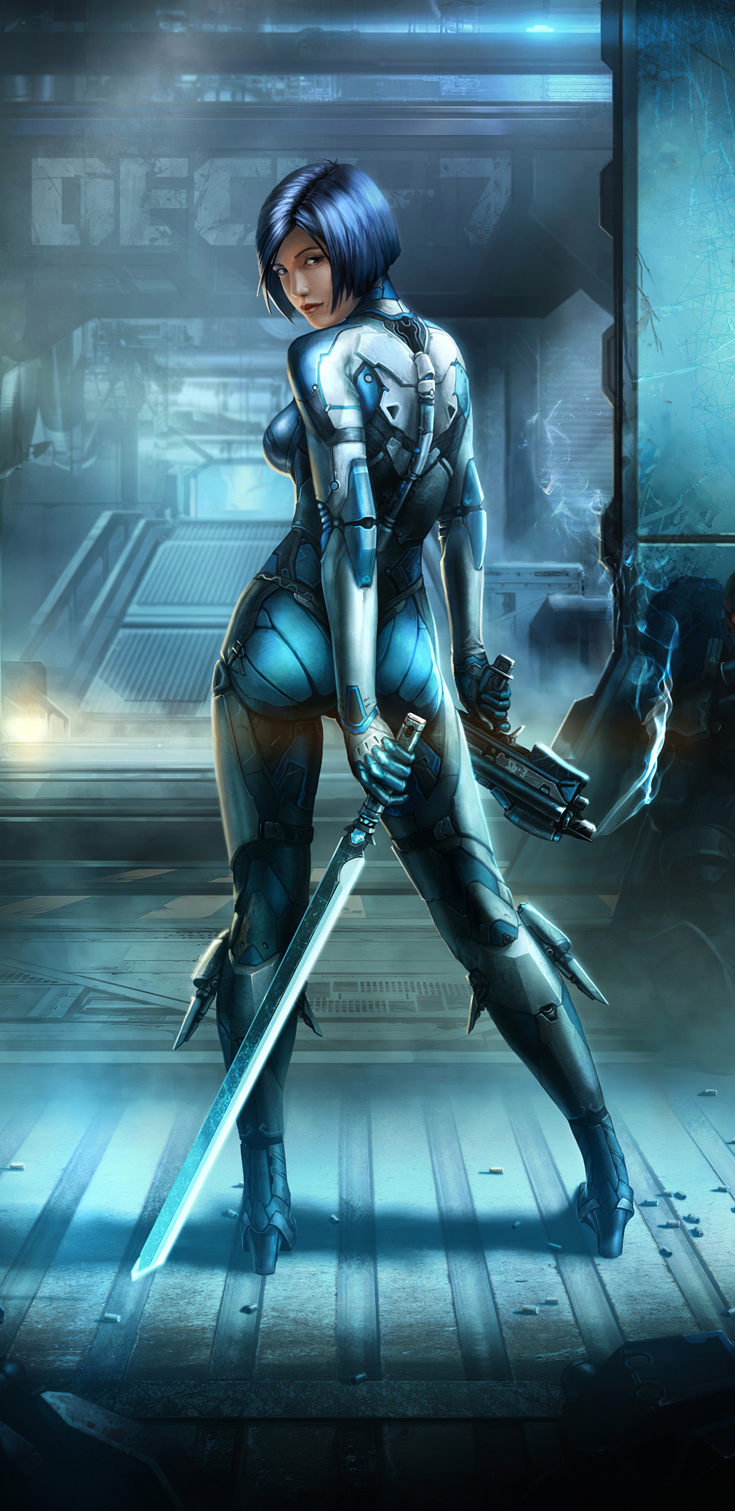 Обои киборг киберпанк девушка, Киберпанк 2077, Киберпанк, киборг, арт в разрешении 1440x2960