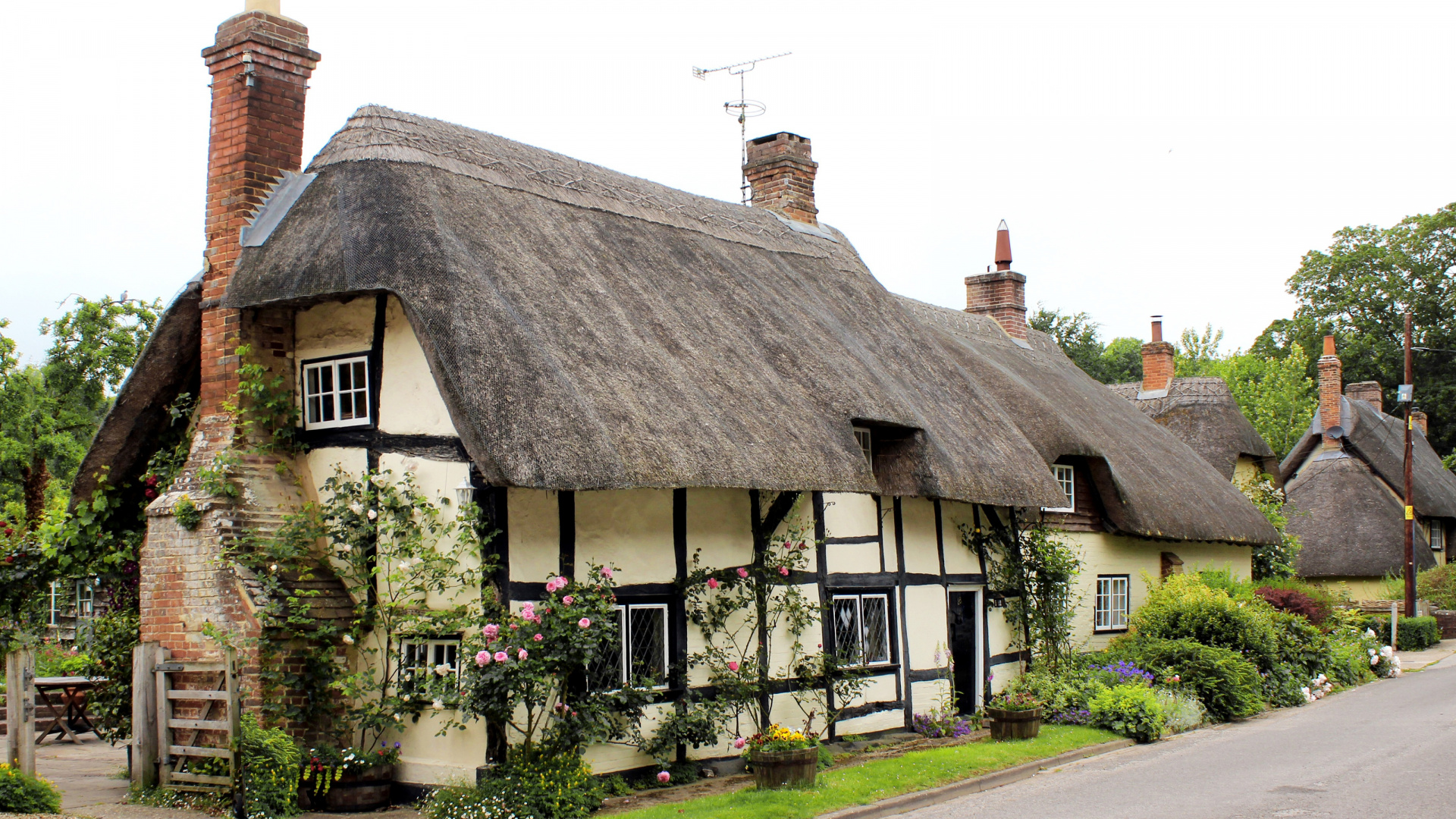 Обои коттедж, Хаус, свойство, крыша, здание в разрешении 1920x1080