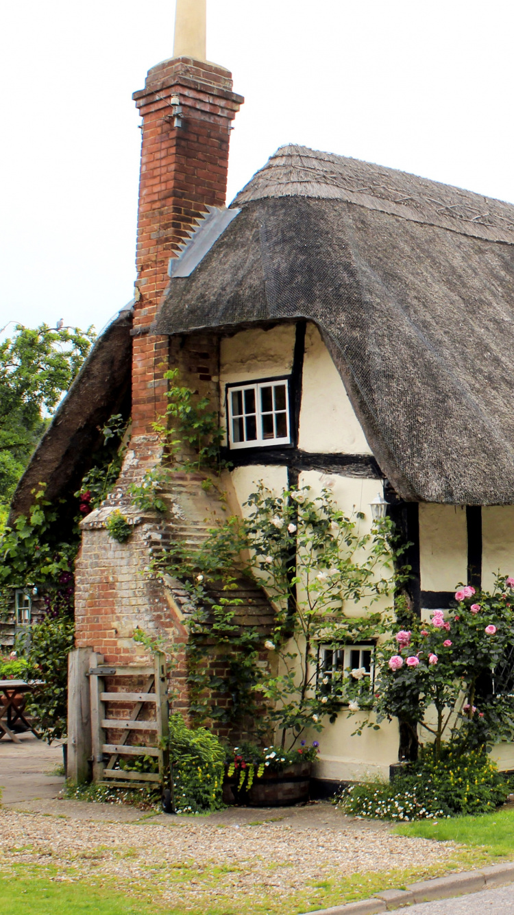 Обои коттедж, Хаус, свойство, крыша, здание в разрешении 750x1334