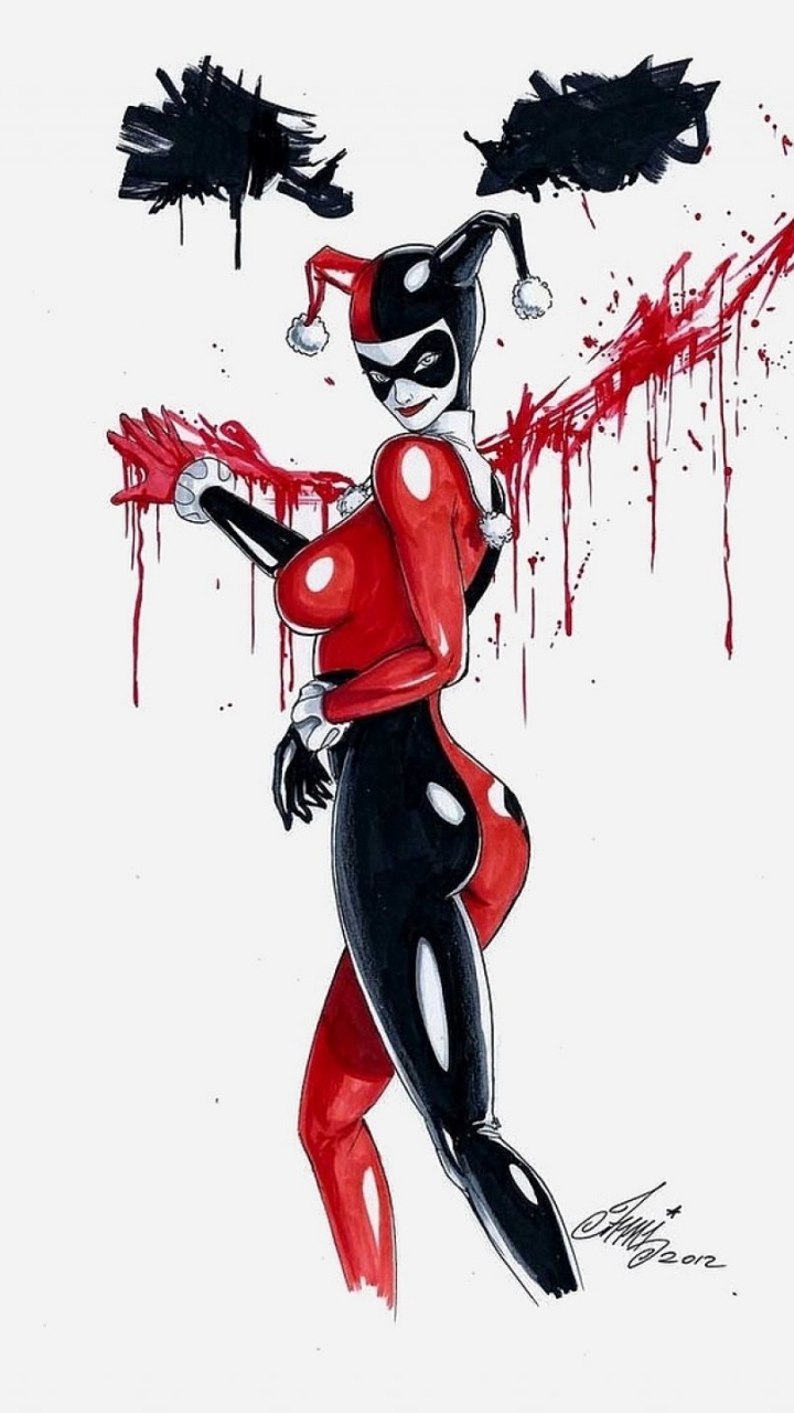 Обои Харли Квинн, комиксы dc, комиксы, Бэтмен, Джокер в разрешении 720x1280