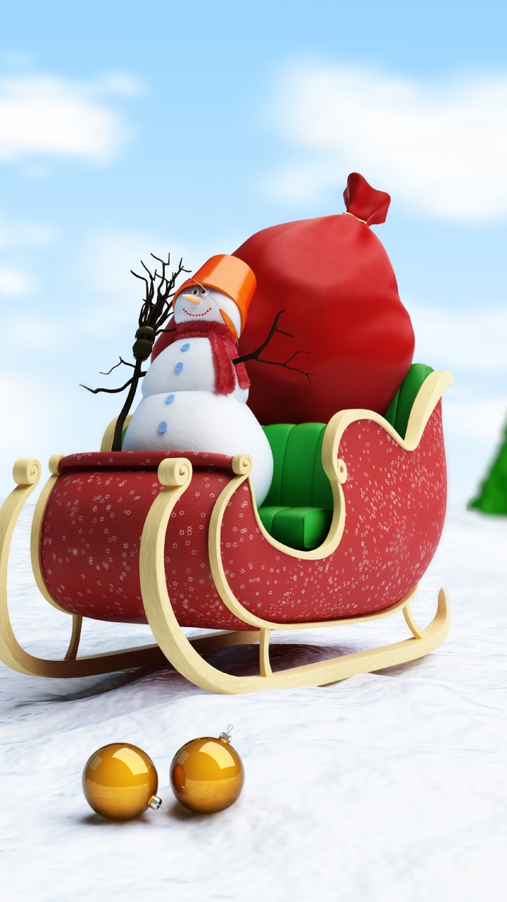 Обои Санта-Клаус, Рождественский день, Рождество, елка, праздник в разрешении 720x1280