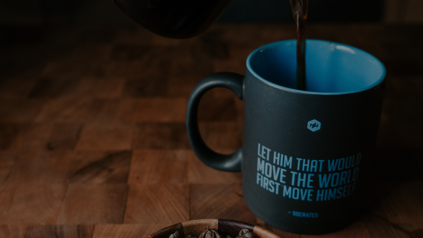 Обои чашка, кофе, кружка, кофейная чашка, чай в разрешении 1366x768