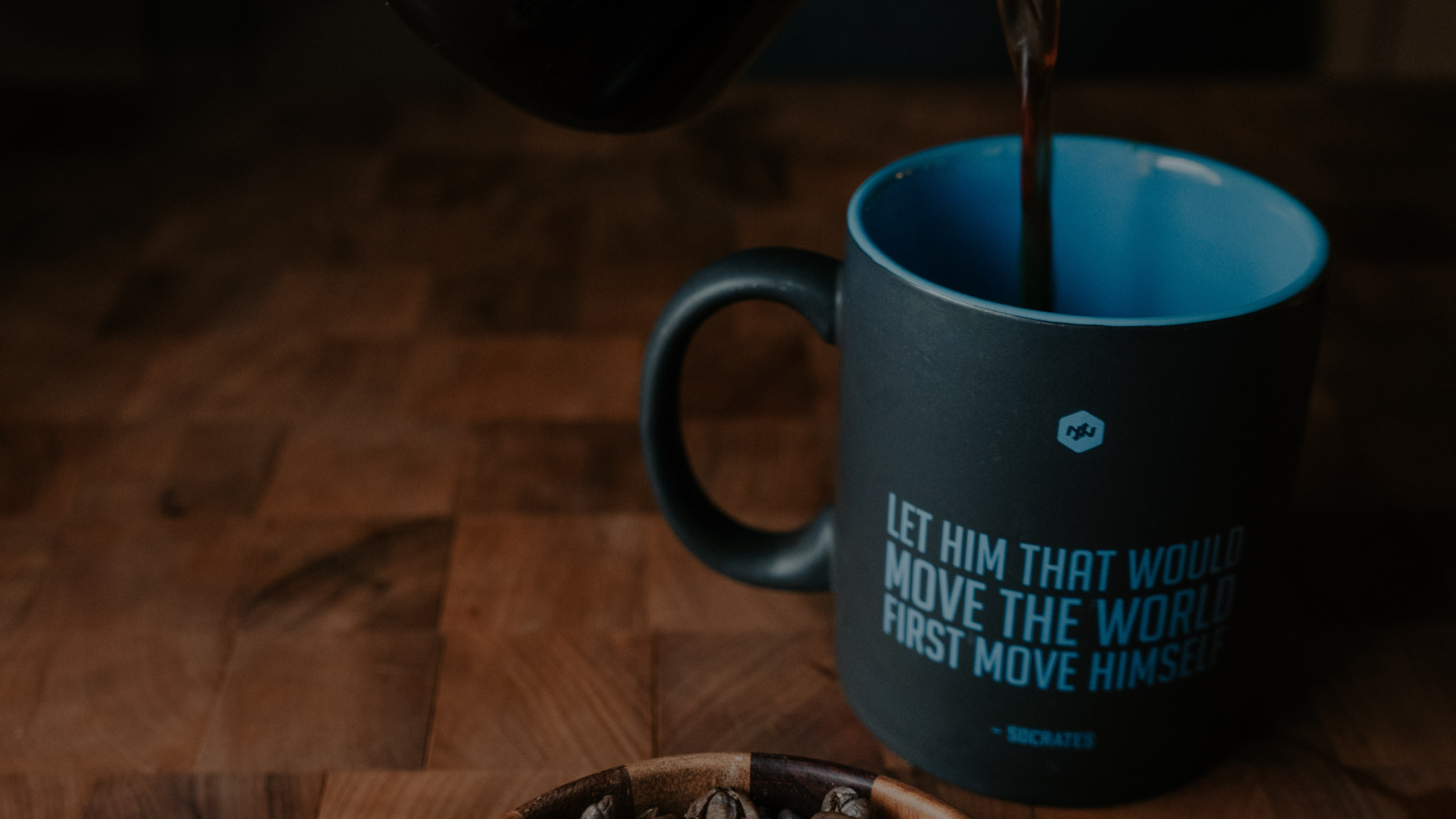 Обои чашка, кофе, кружка, кофейная чашка, чай в разрешении 2560x1440