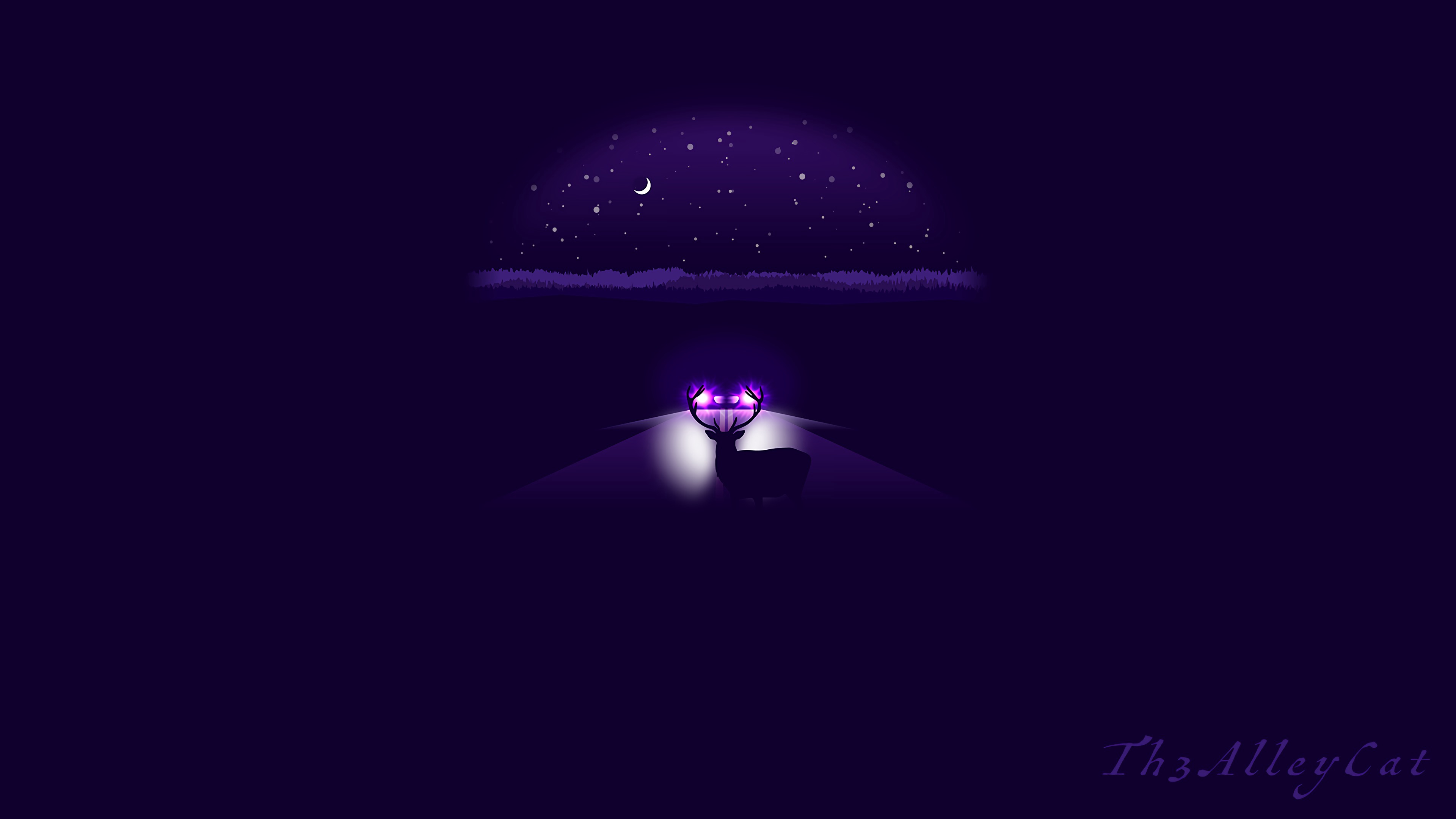 Обои свет, Фиолетовый, пурпур, ночь, темнота в разрешении 3840x2160