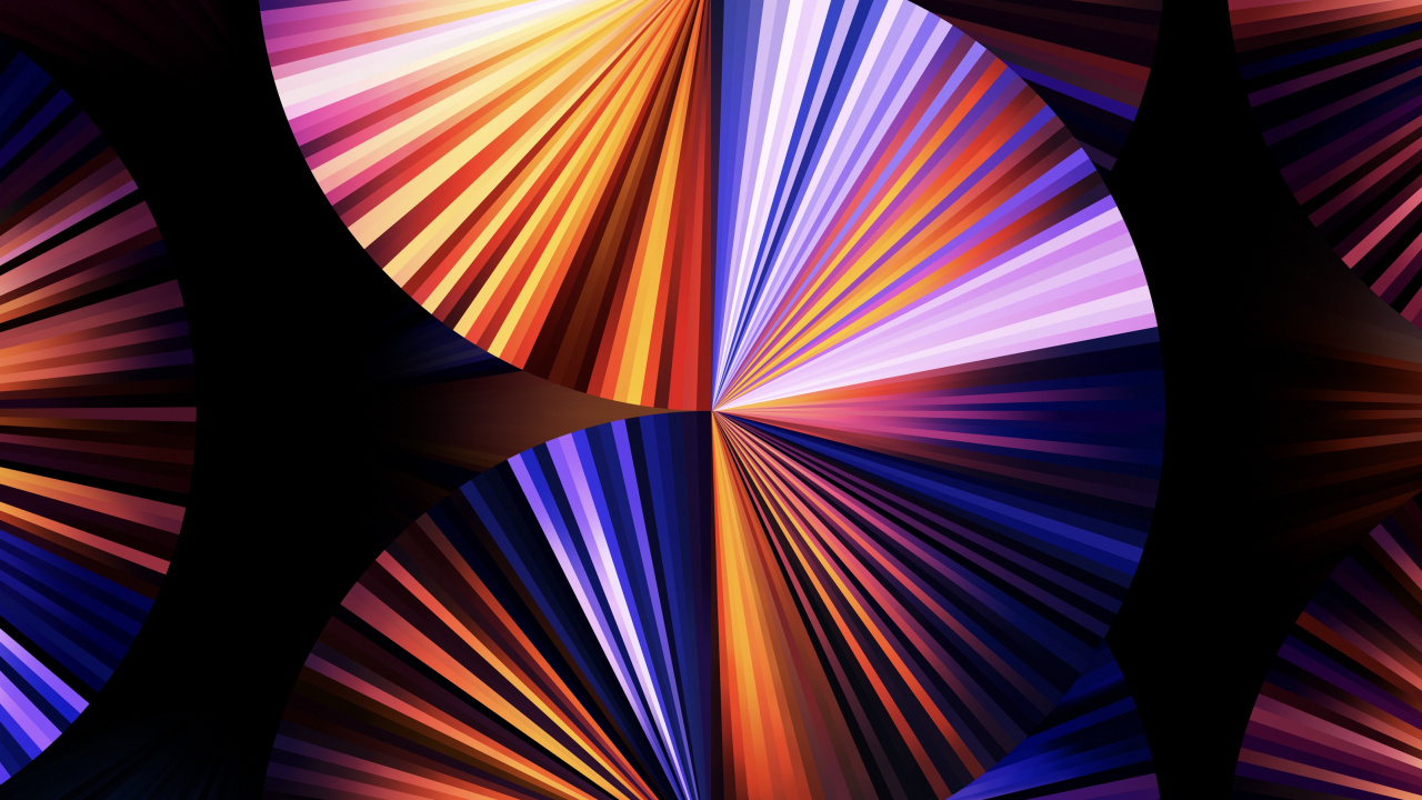 Обои Light purple fan wallpaper for iPad Pro 12.9″ в разрешении 1280x720