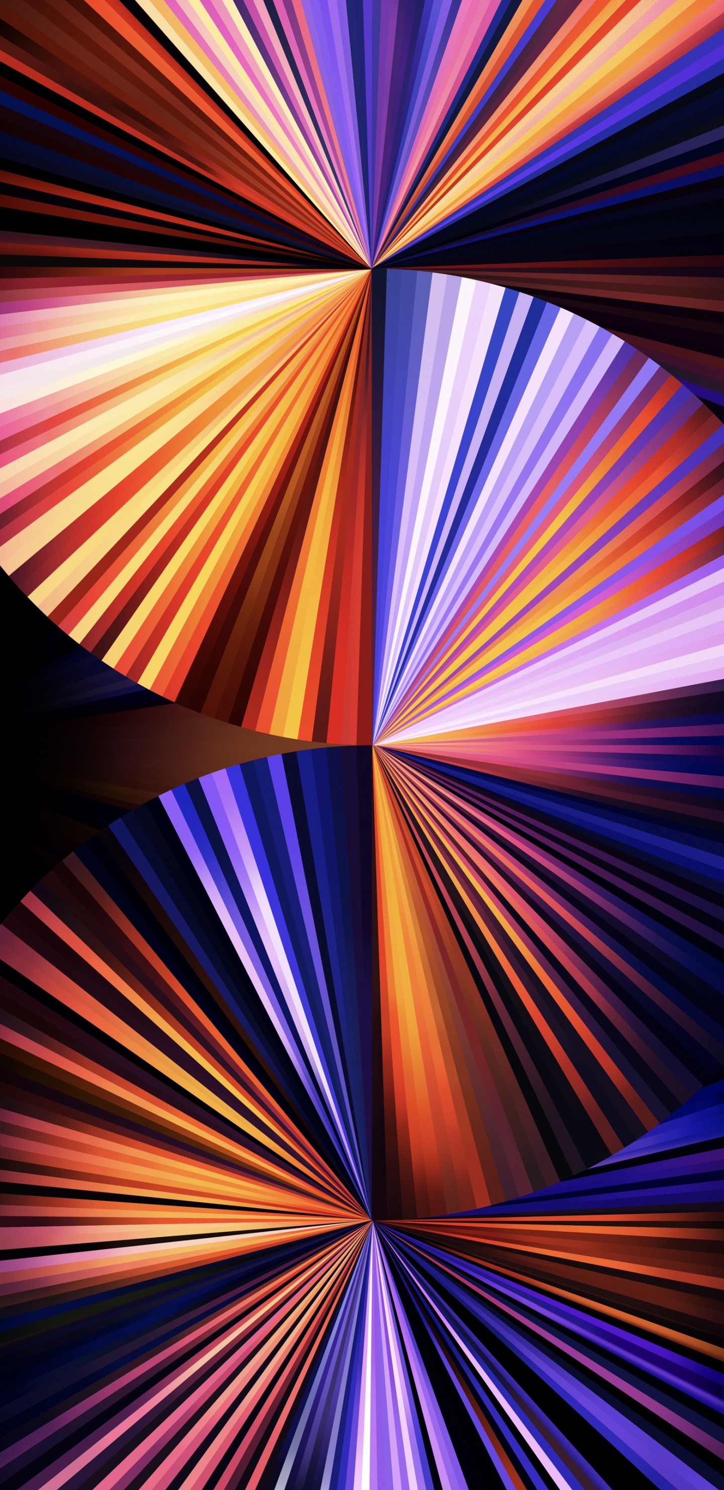 Обои Light purple fan wallpaper for iPad Pro 12.9″ в разрешении 1440x2960