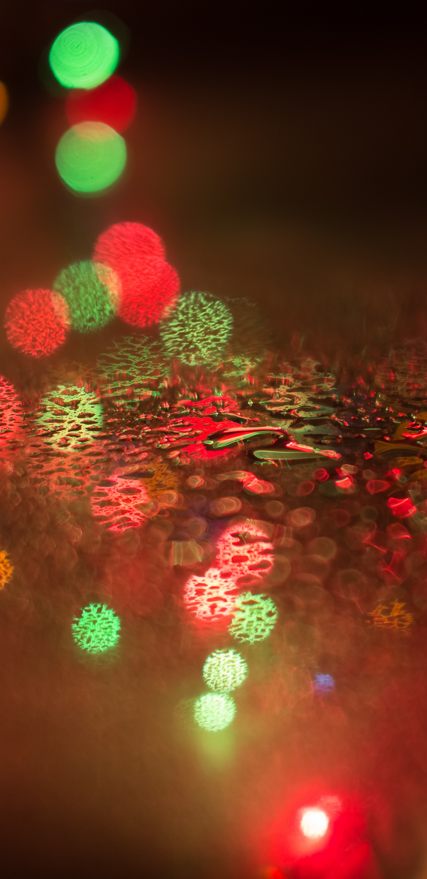 Обои свет, освещение, Рождественские огни, ночь, Рождество в разрешении 1440x2960