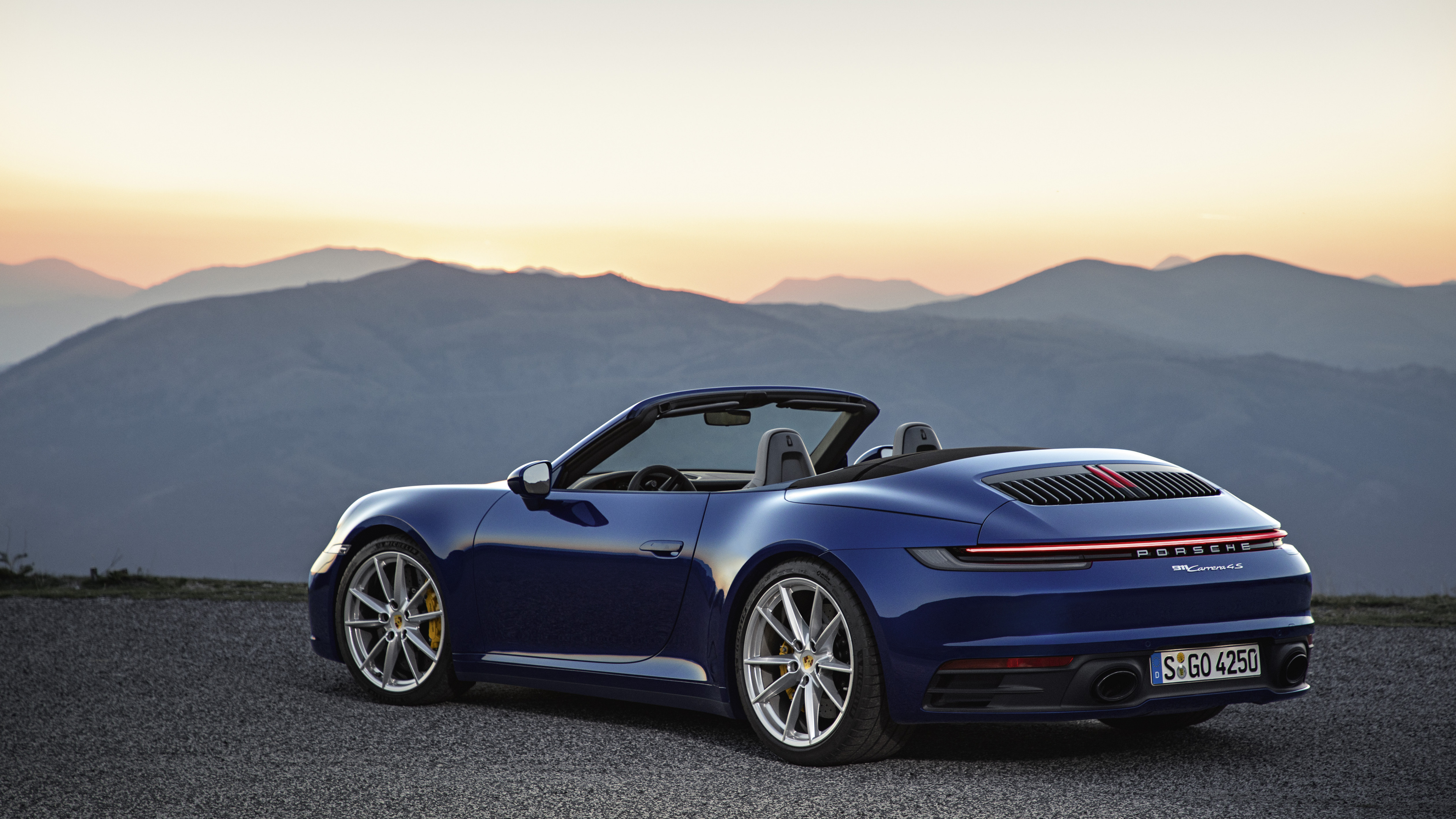 Обои Порше, авто, 2020 Порше 911 Каррера С, Кабриолет, спорткар в разрешении 3840x2160