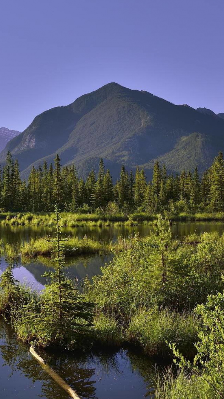 Обои природа, отражение, гора, дикая местность, каровое озеро в разрешении 750x1334