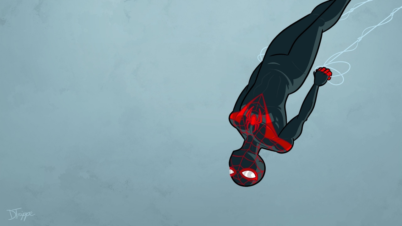 Обои Майлз Моралес, человек-паук, Совершенный Человек-Паук, комикс, комиксы Марвел в разрешении 1280x720