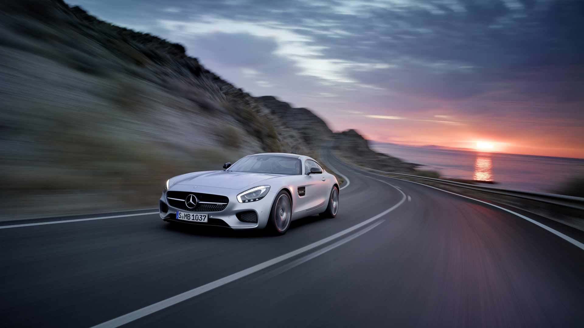 Обои авто, спорткар, дорога, mercedes benz, mercedes benz sls amg в разрешении 1920x1080