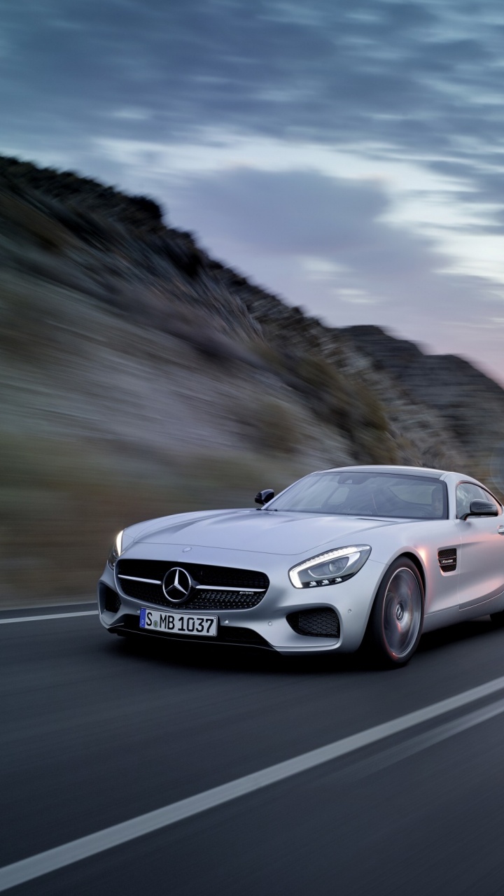 Обои авто, спорткар, дорога, mercedes benz, mercedes benz sls amg в разрешении 720x1280