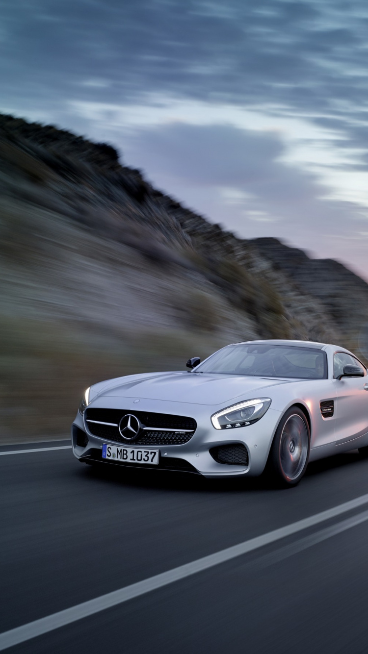 Обои авто, спорткар, дорога, mercedes benz, mercedes benz sls amg в разрешении 750x1334