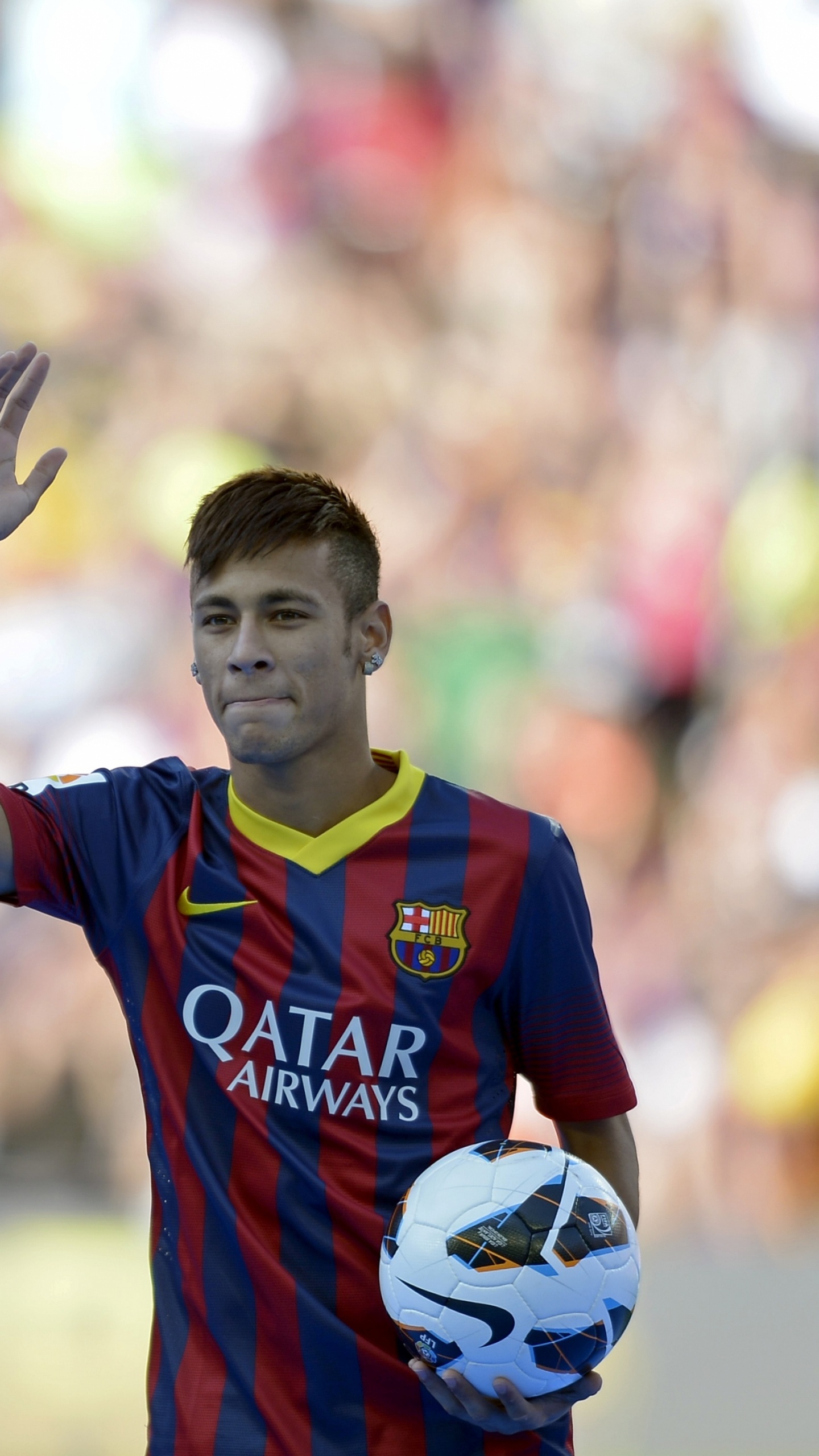 Обои Неймар, ФК Барселона, игрок, занятие спортом, командный вид спорта в разрешении 1440x2560