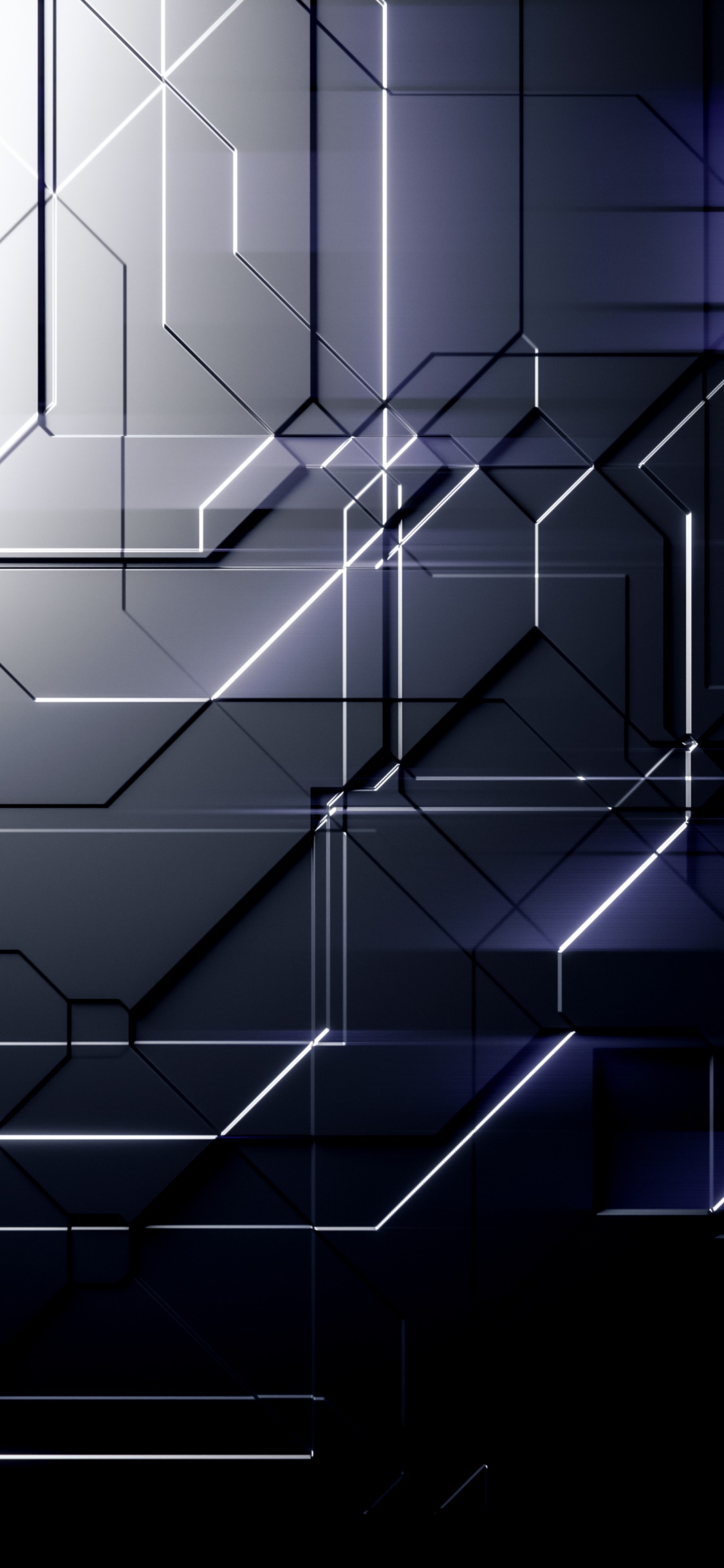 Обои свет, прямоугольник, лазурный, треугольник, архитектура в разрешении 1125x2436