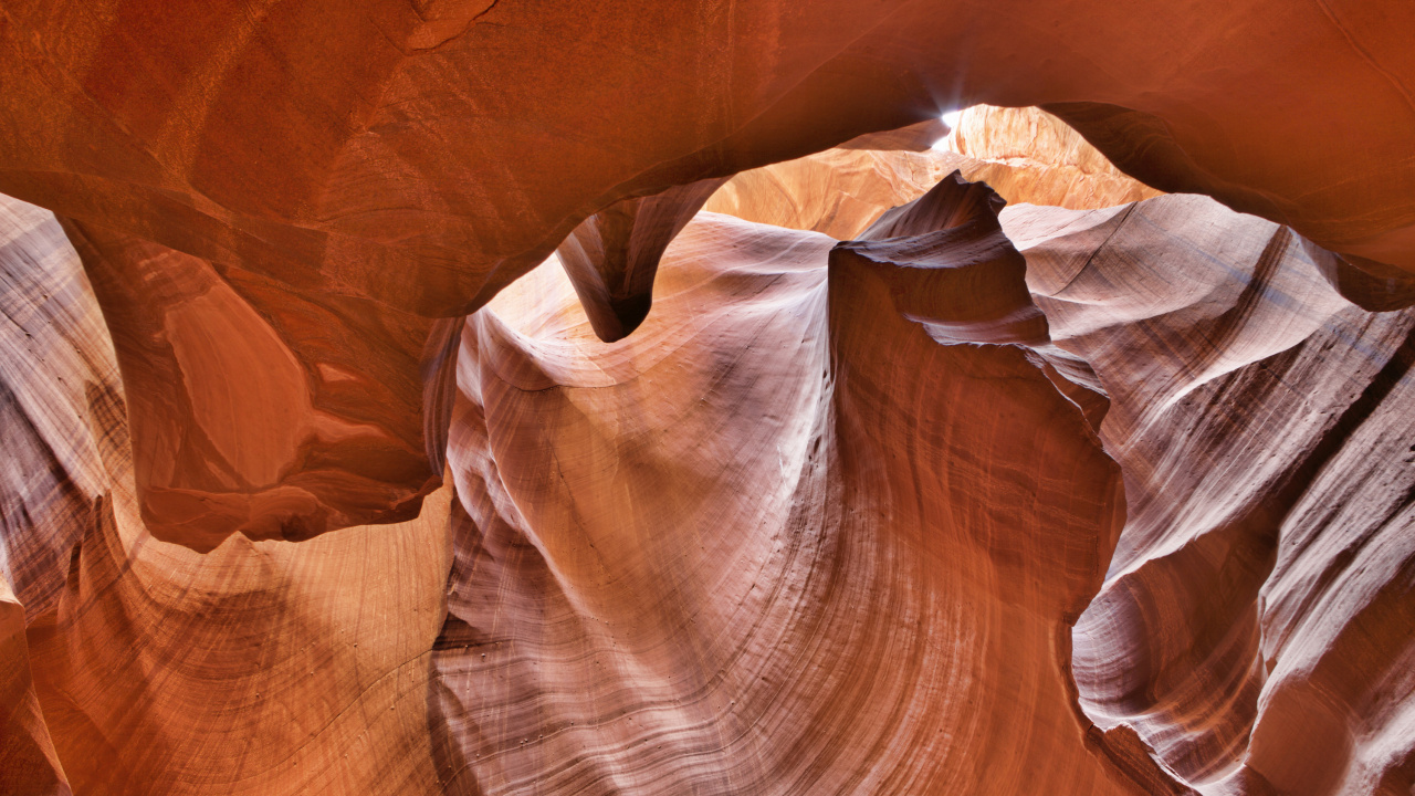 Обои каньон антилопы, каньон, формирование, геология, рок в разрешении 1280x720