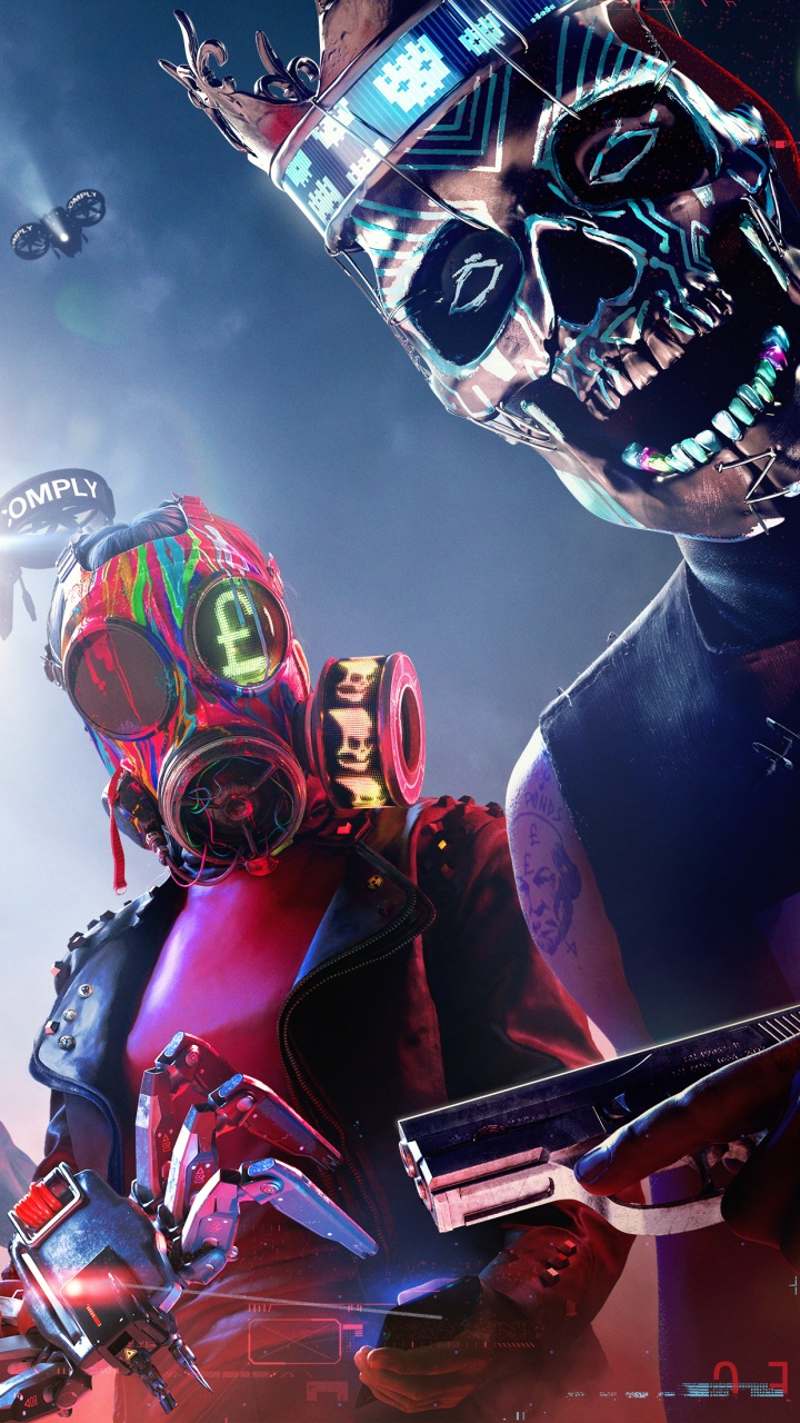 Обои Смотреть Собак Легион, сторожевой пес, Представление, этап, театральное искусство в разрешении 720x1280