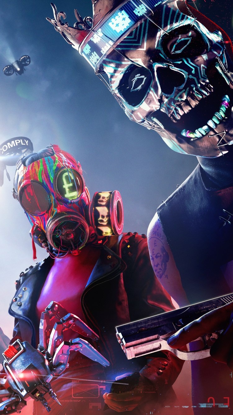 Обои Смотреть Собак Легион, сторожевой пес, Представление, этап, театральное искусство в разрешении 750x1334