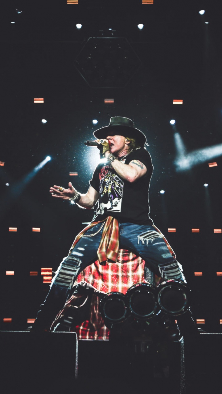 Обои Not in This Lifetime Tour, Guns N Roses, концерт, тяжелый рок, Представление в разрешении 720x1280