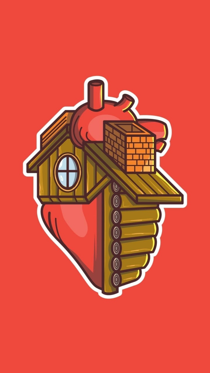 Обои иллюстрация, жест, арт, символ, эмблема в разрешении 720x1280