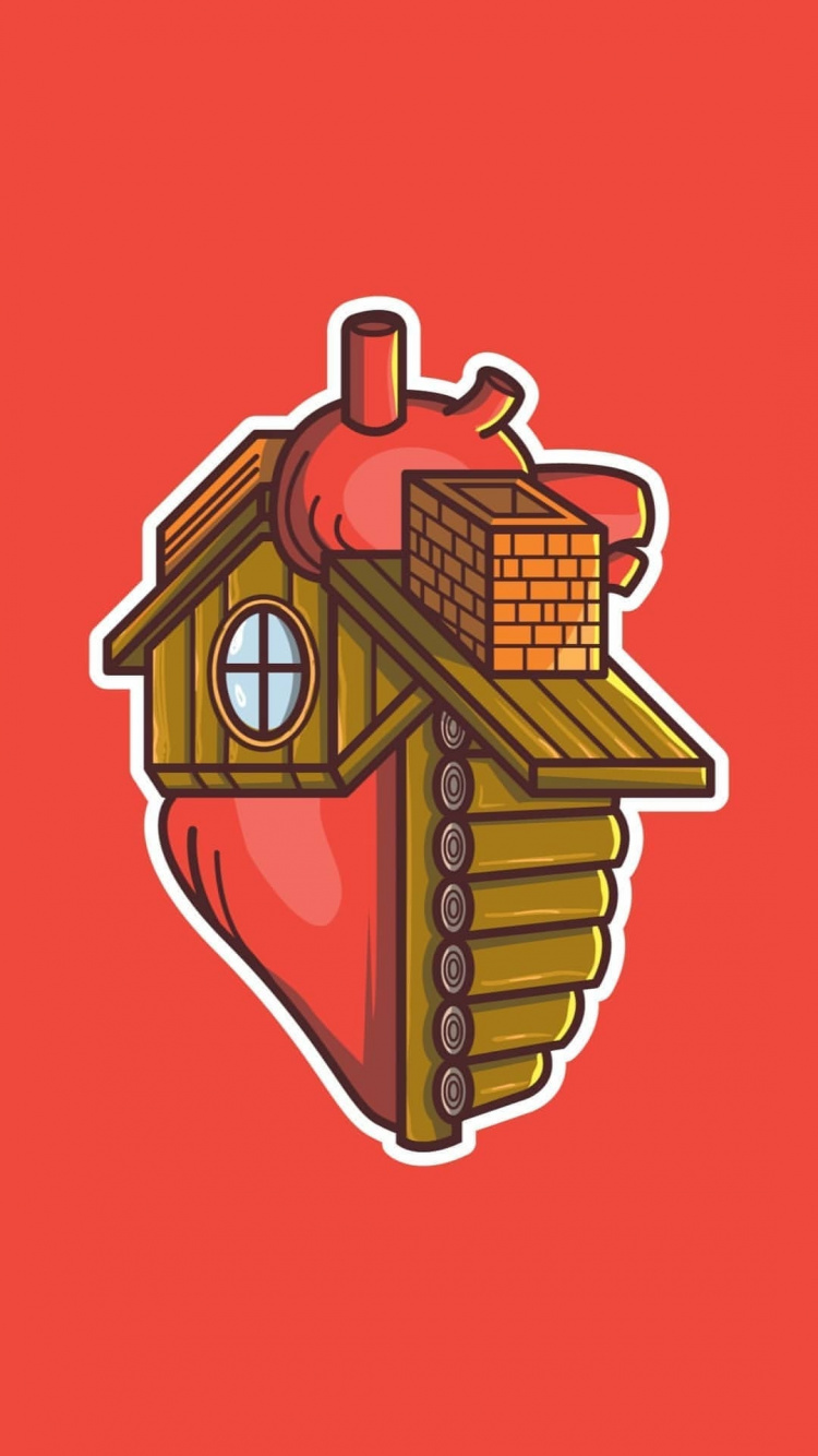 Обои иллюстрация, жест, арт, символ, эмблема в разрешении 750x1334