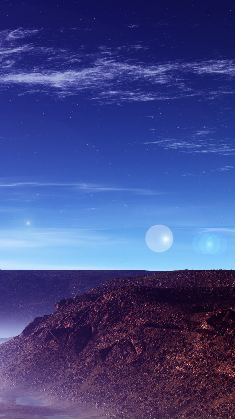 Обои атмосфера, дневное время, горизонт, природа, земля в разрешении 750x1334